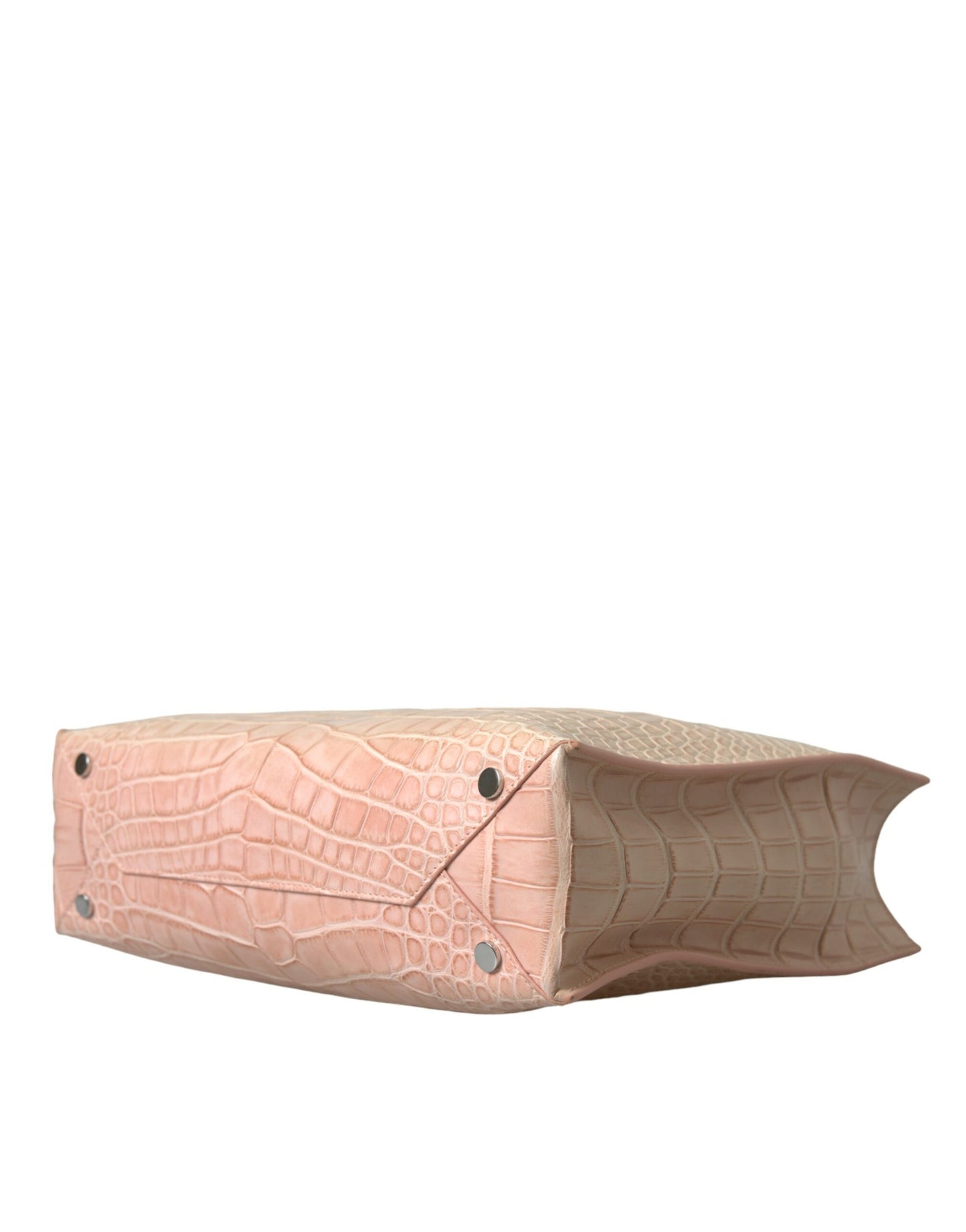 Sac fourre-tout chic en cuir d'alligator rose Balenciaga