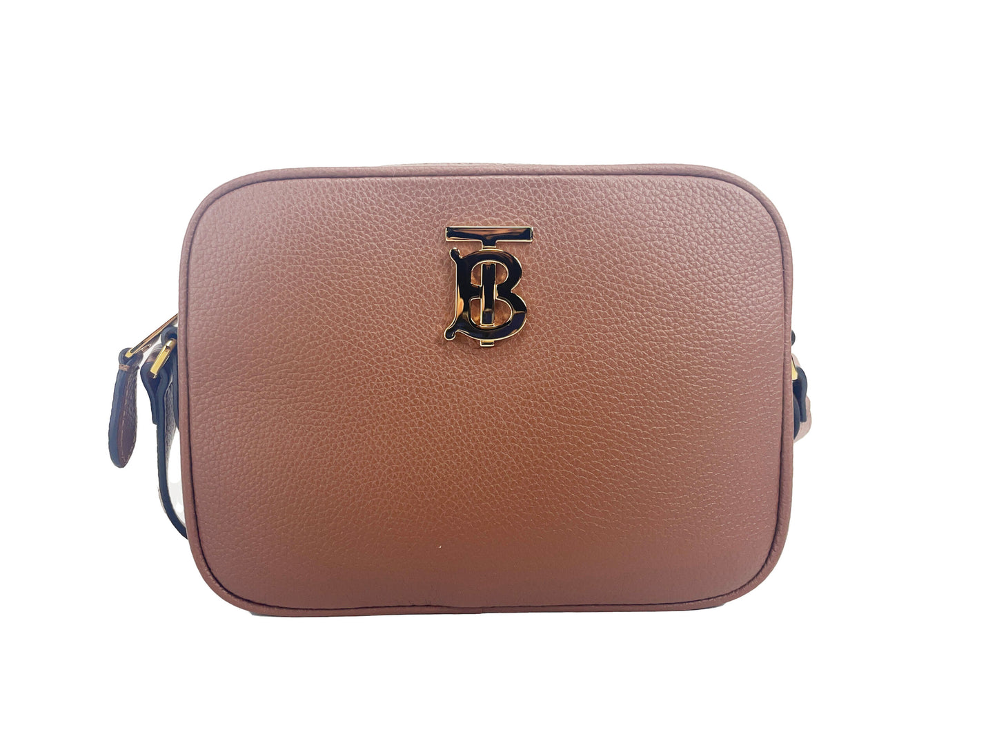 Sac bandoulière en cuir tan petit modèle avec logo TB de Burberry
