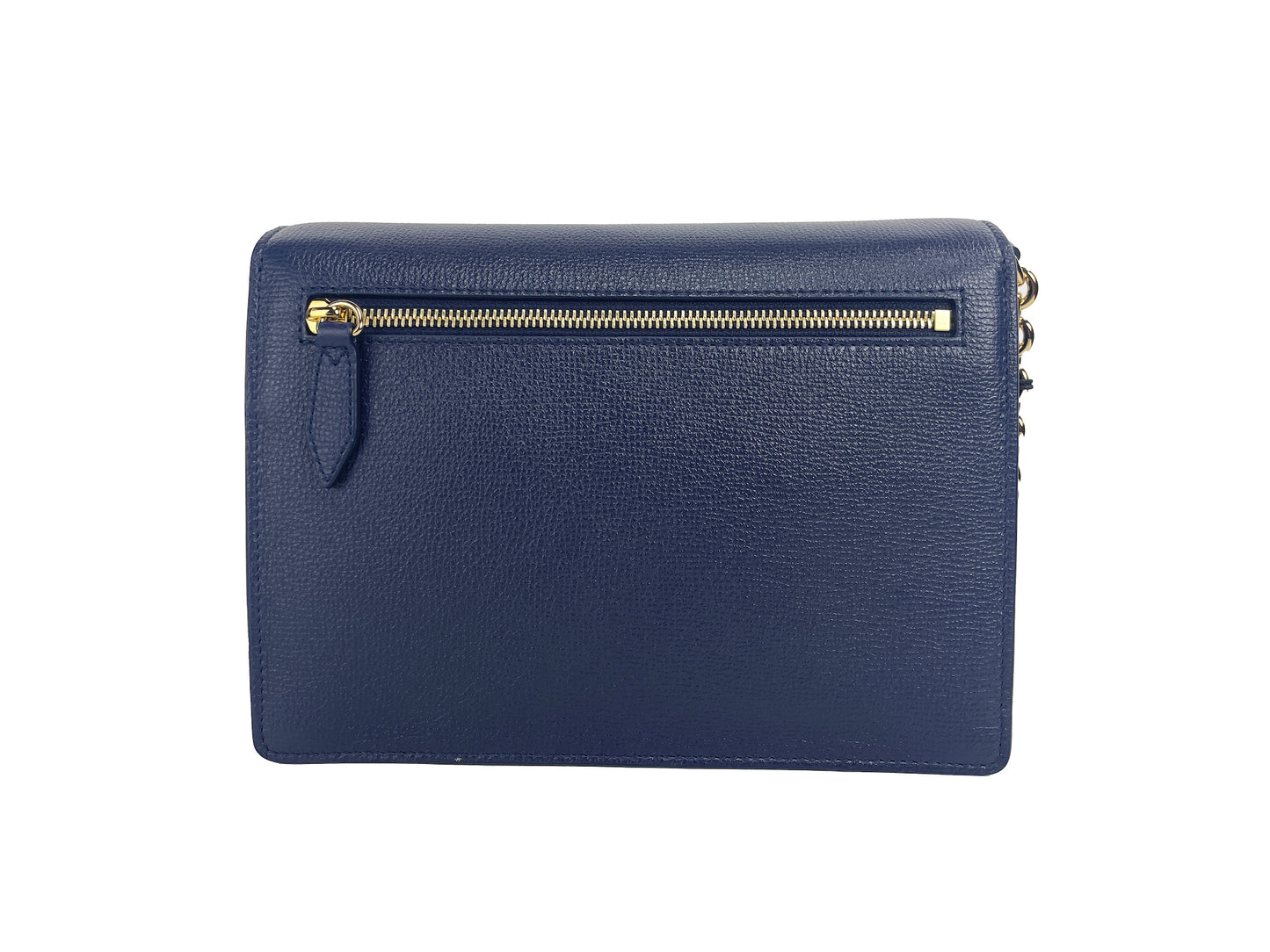 Sac à bandoulière en cuir à carreaux House Check Regency Blue Macken Small de Burberry