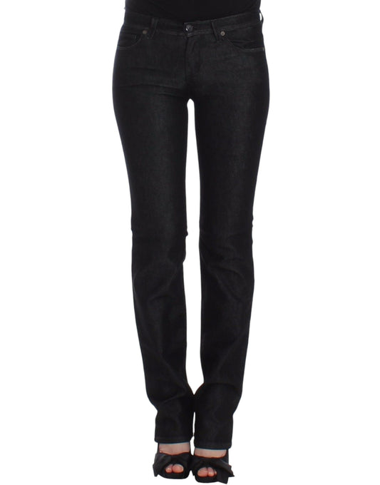 Ermanno Scervino Chic Schwarze Slim Skinny Jeans