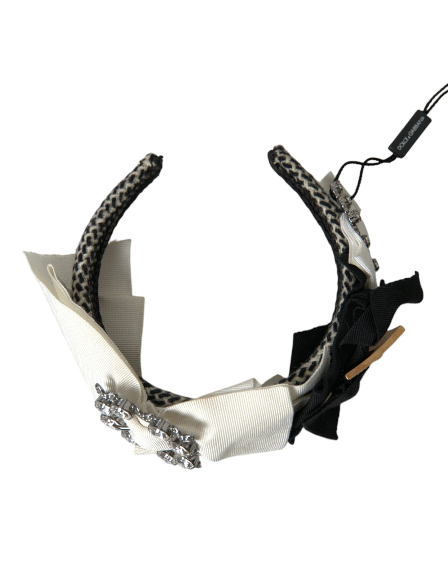 Dolce & Gabbana Mehrfarbiges, kristallverziertes Damen-Stirnband-Diadem