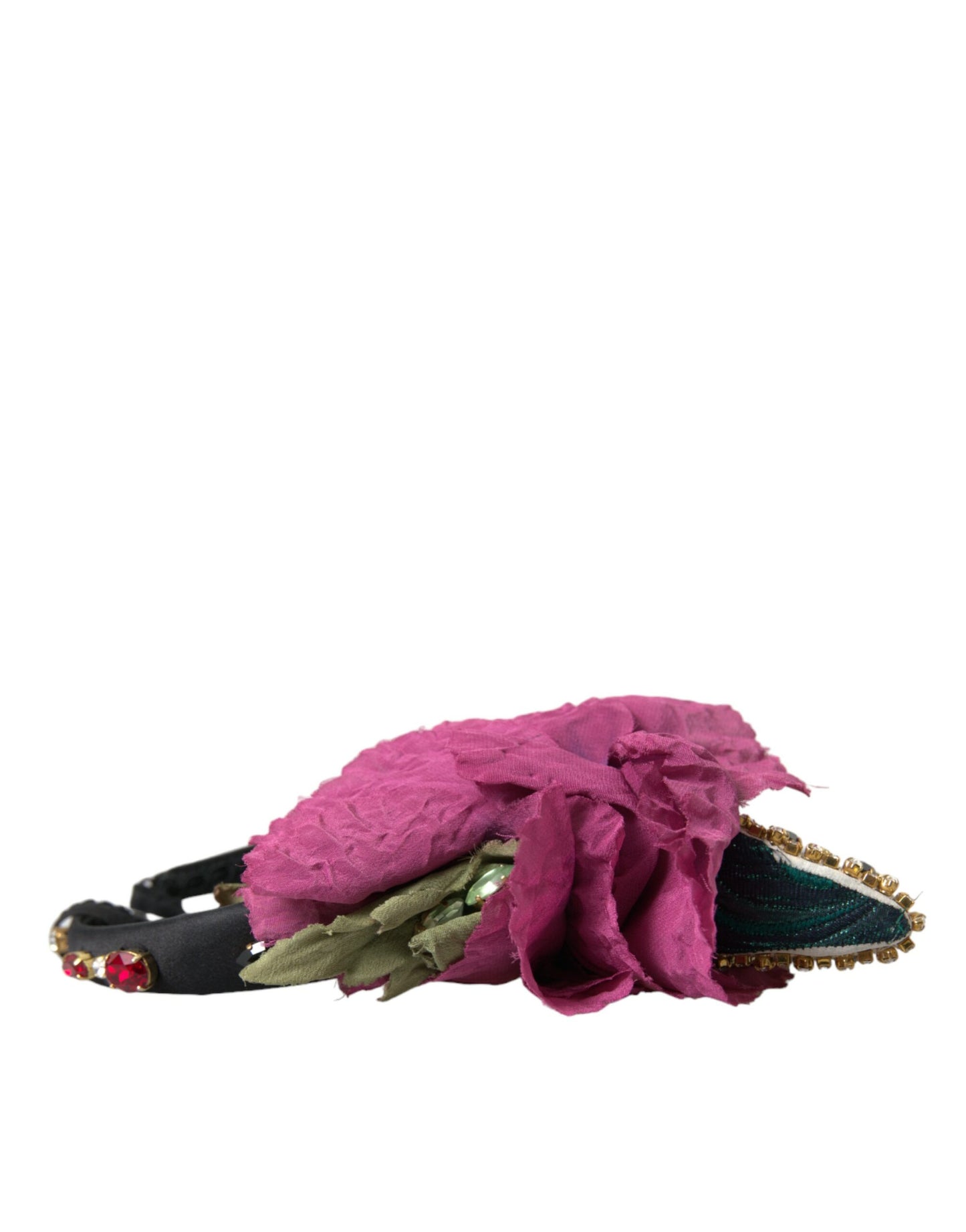 Dolce & Gabbana Rotes Haarband mit Wassermelonen-Kirschkristallen und Statement-Diadem