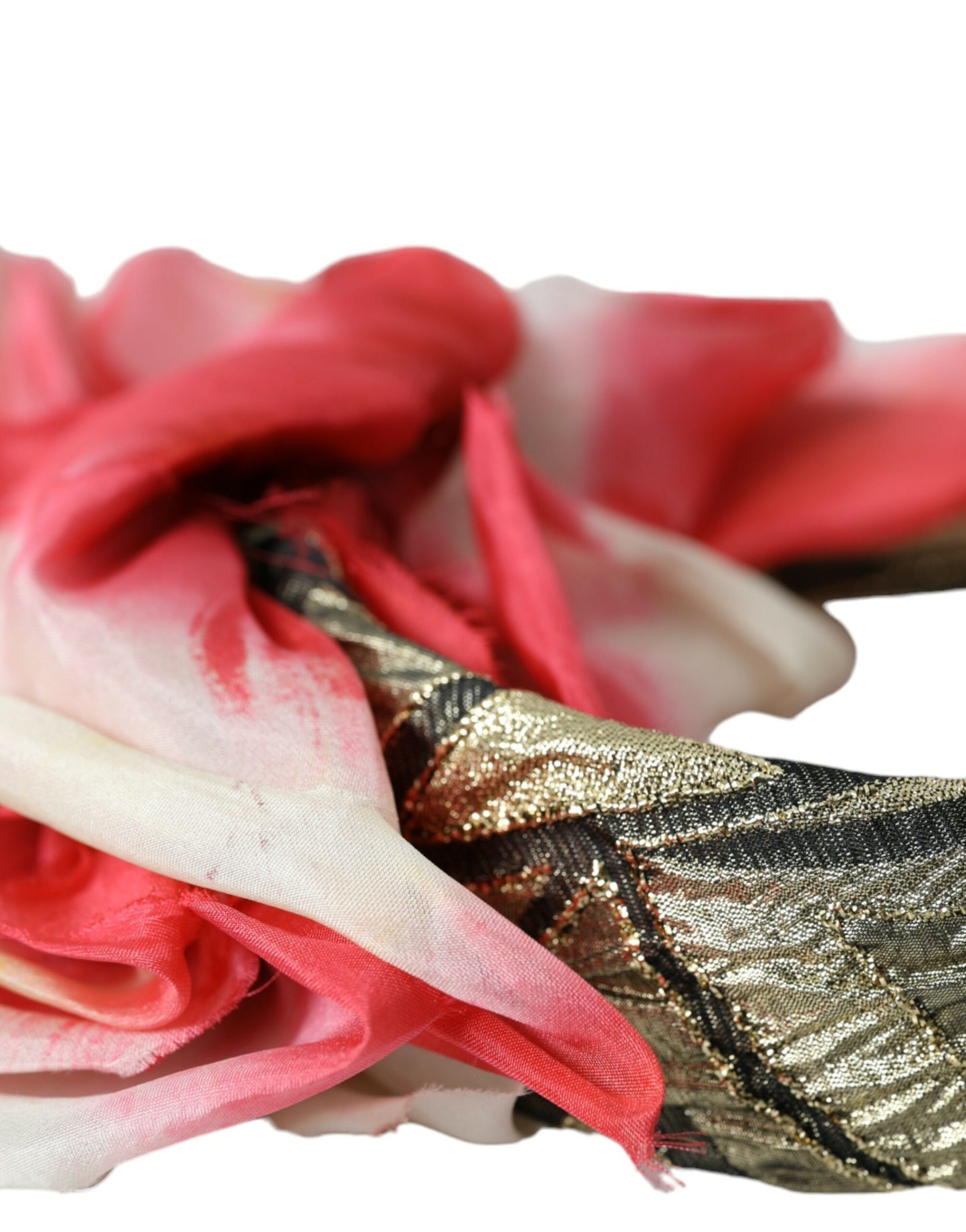 Dolce & Gabbana Mehrfarbiges Seiden-Stirnband mit Blumenapplikation für Damen