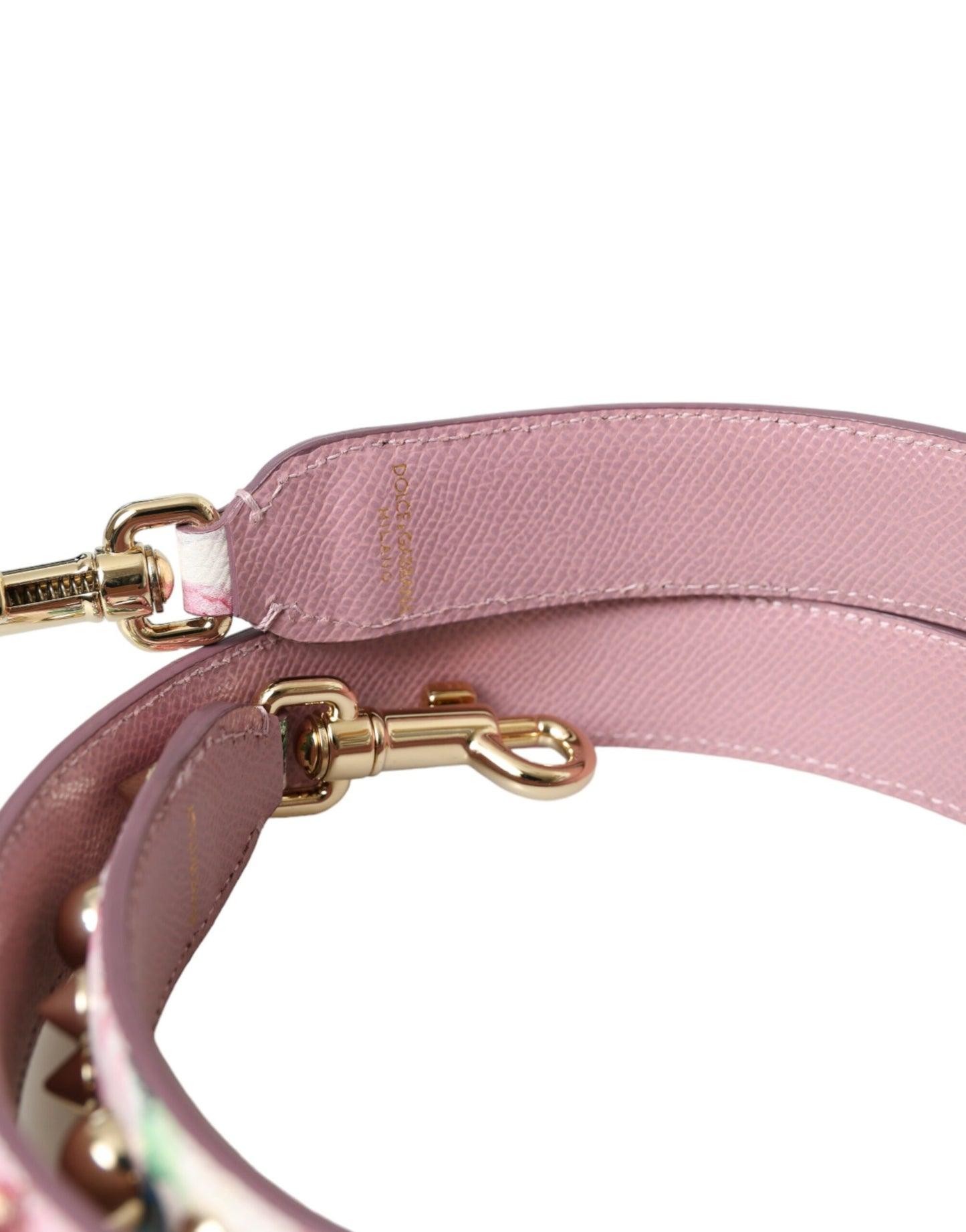 Dolce & Gabbana – Schultergurt für Handtasche mit Blumenmuster in Rosa