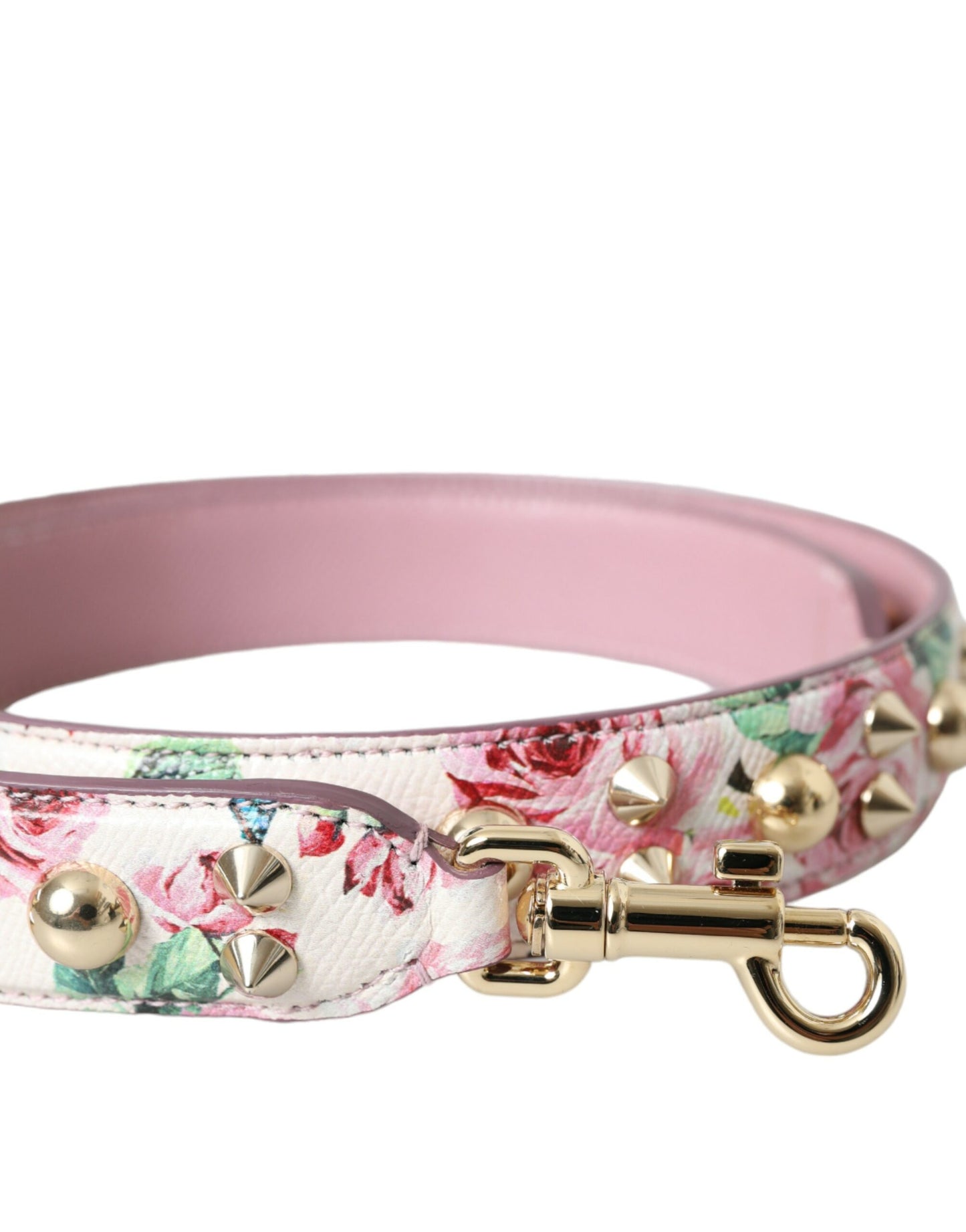 Dolce & Gabbana – Schultergurt für Handtasche mit Blumenmuster in Rosa