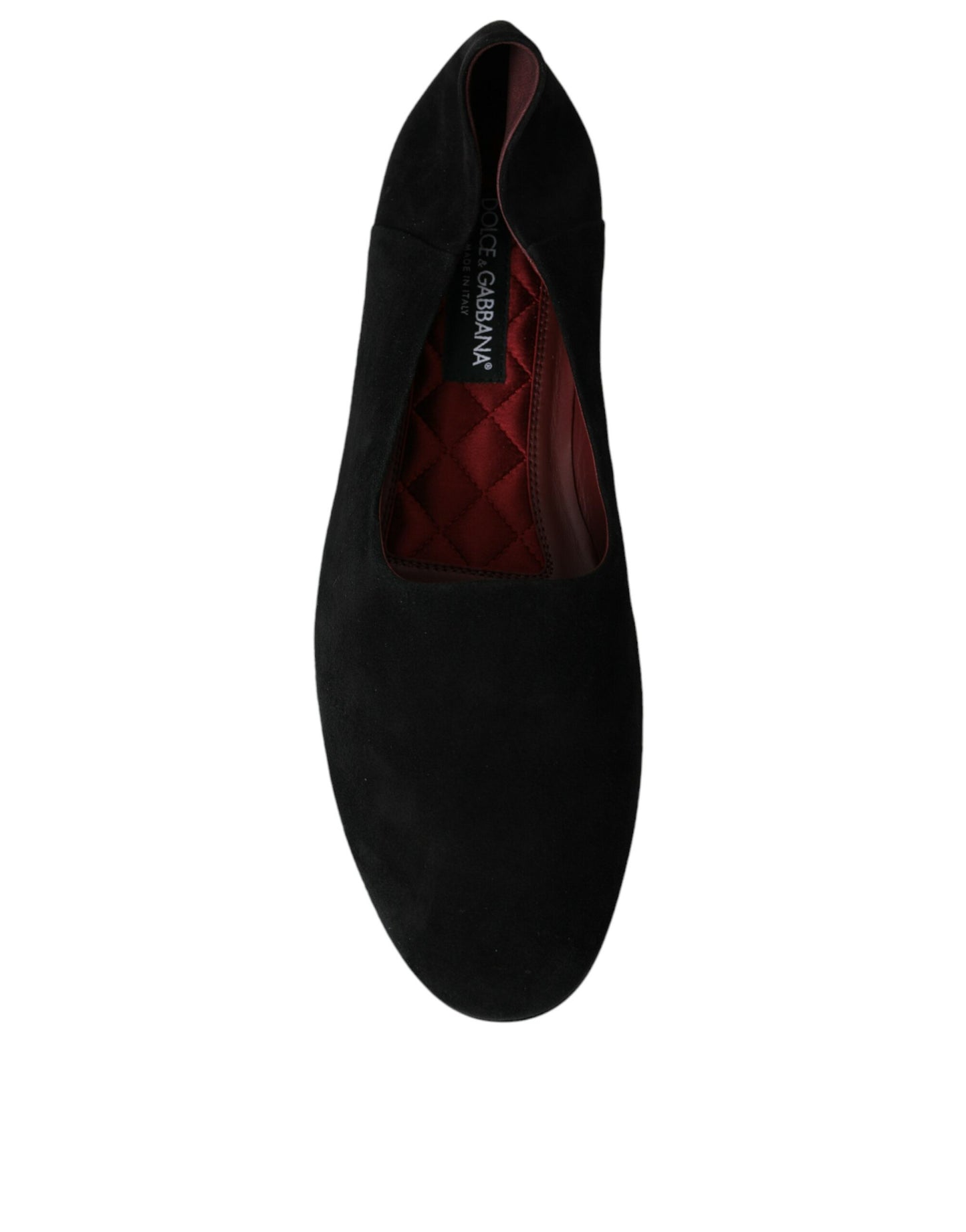 Dolce & Gabbana – Slipper aus schwarzem Wildleder für formelle Anlässe