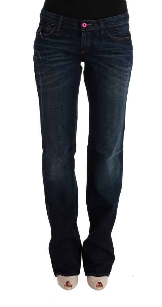 Jeans en coton bleu élégant à coupe régulière Costume National