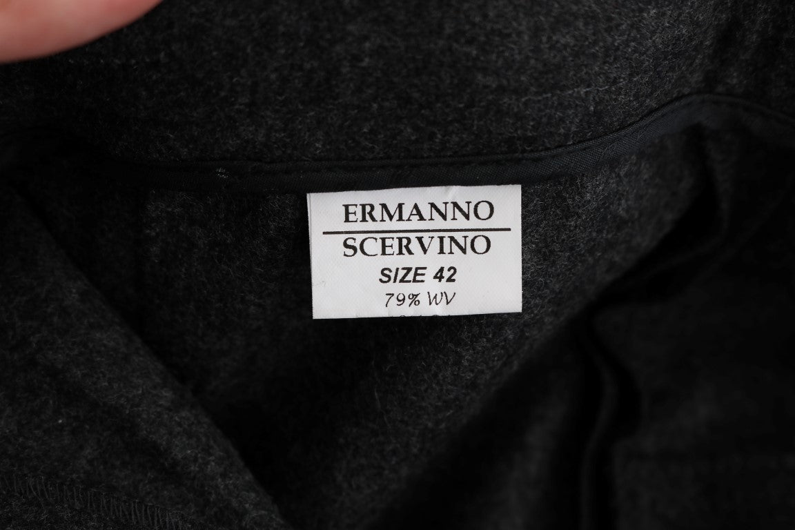 Ermanno Scervino Chic Graue Legere Skinny-Hosen