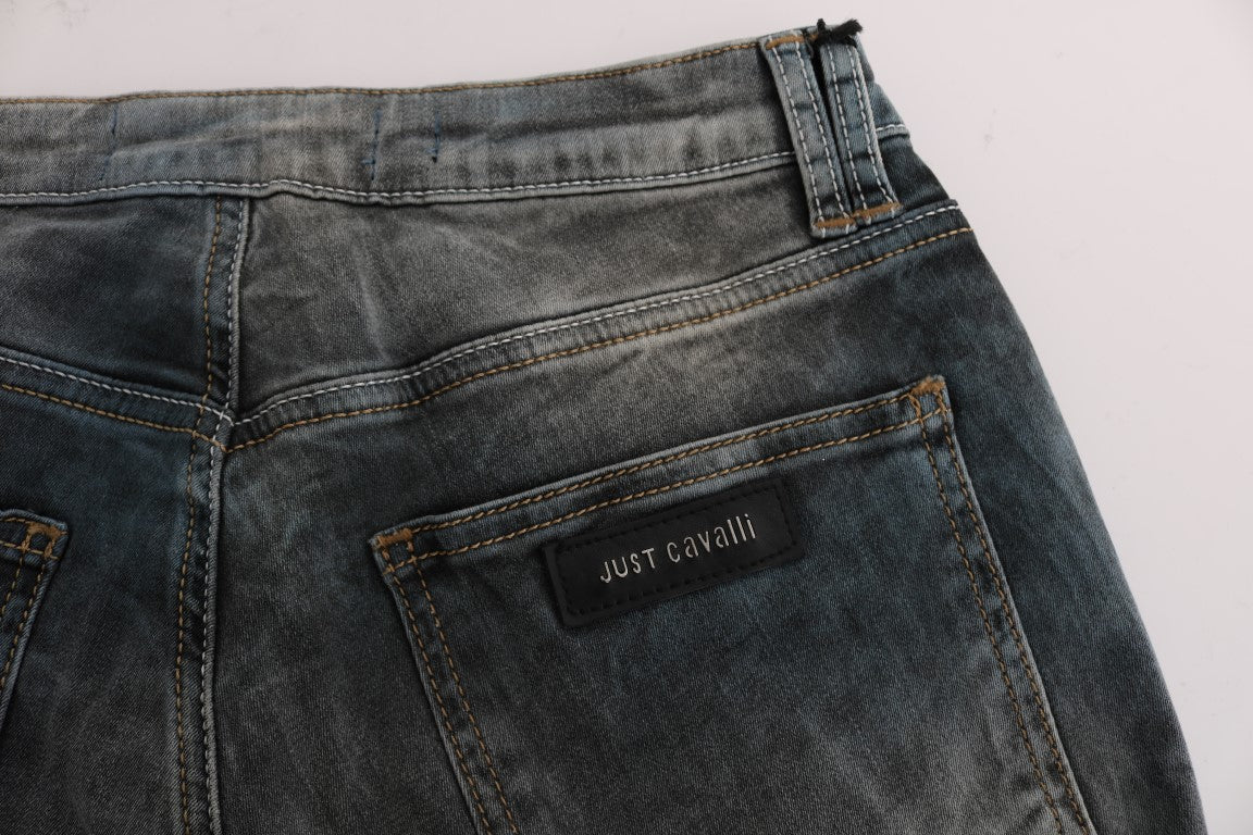 Jeans slim fit in misto cotone lavaggio blu