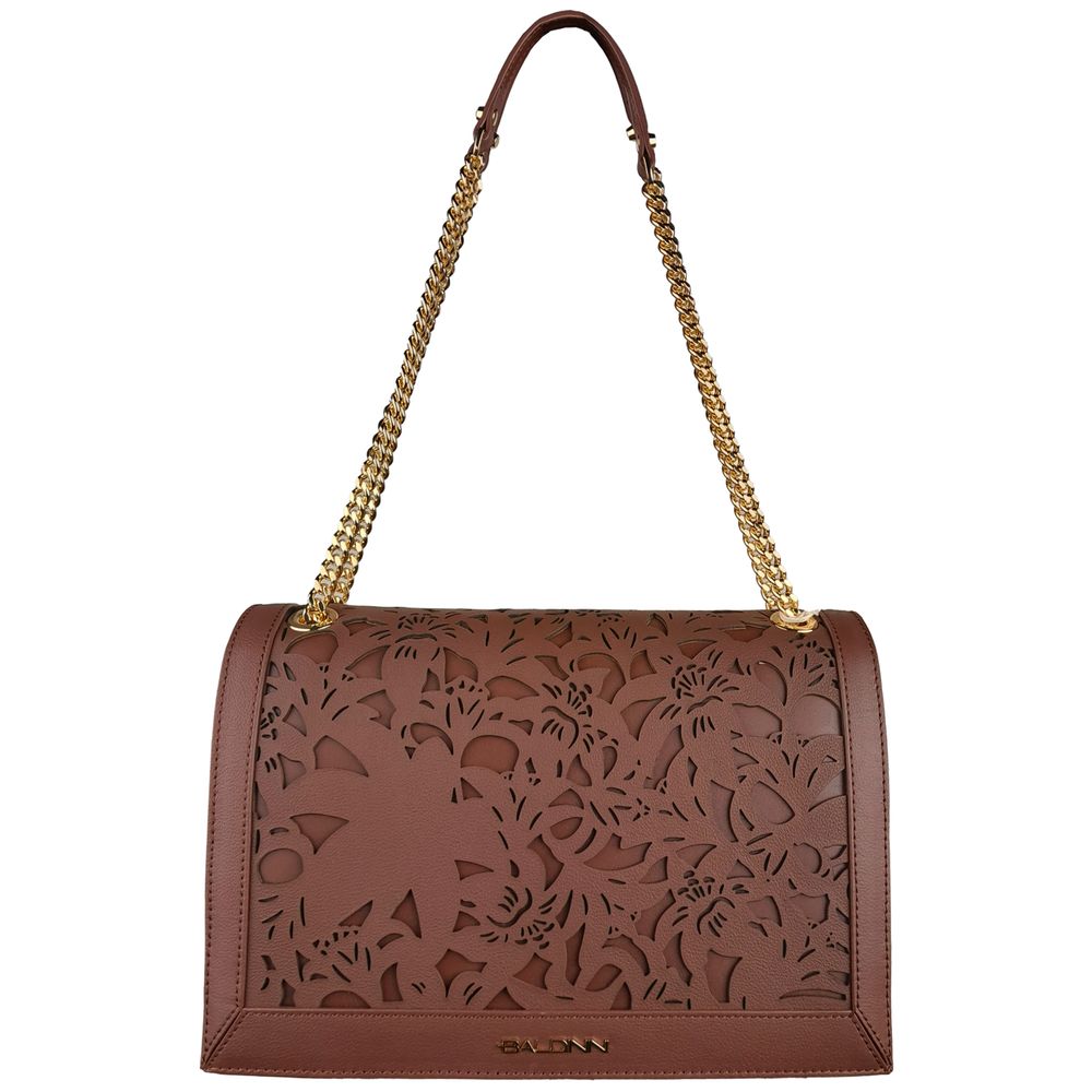 Sac à bandoulière en cuir floral élégant Baldinini Trend