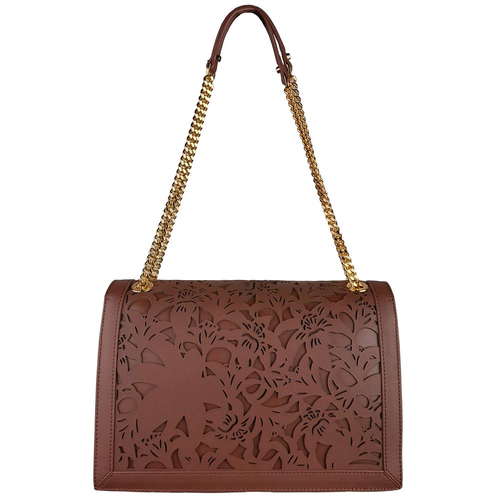 Sac à bandoulière en cuir floral élégant Baldinini Trend