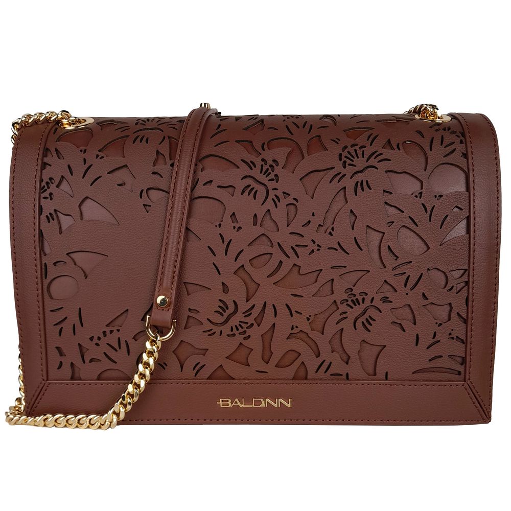 Sac à bandoulière en cuir floral élégant Baldinini Trend