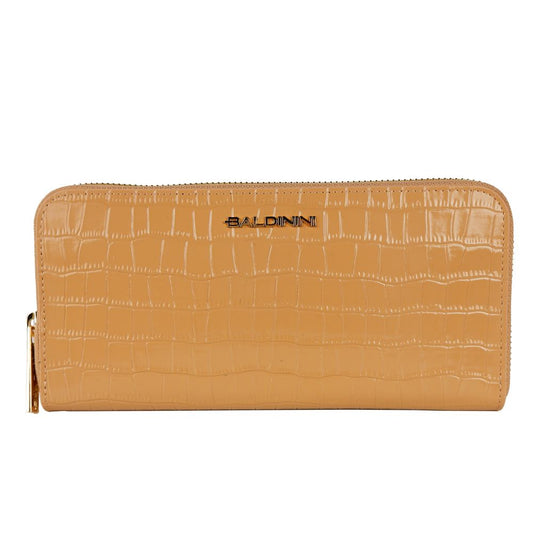 Portafoglio in pelle con stampa croco elegante Baldinini Trend