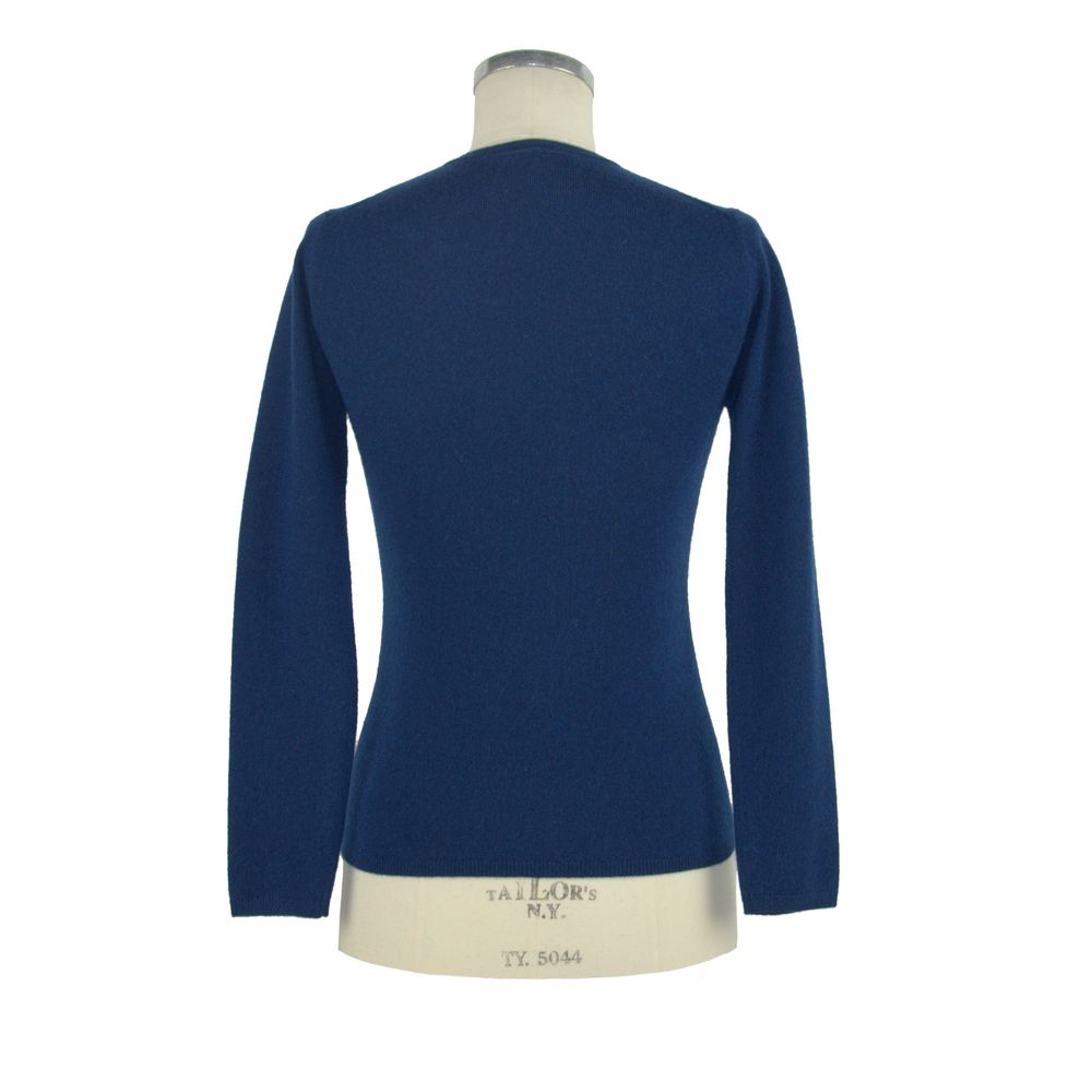 Maglione in cashmere blu
