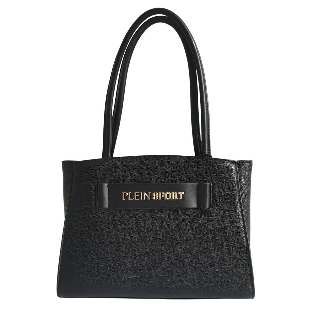 Bolso de mano de polietileno negro