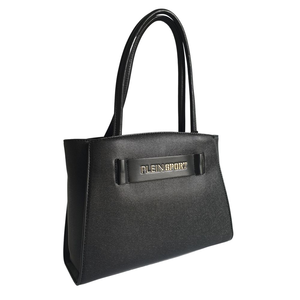 Bolso de mano de polietileno negro