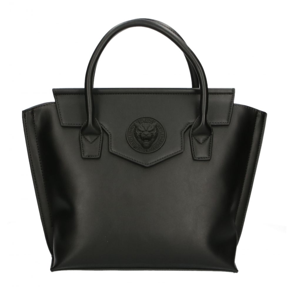 Bolso de mano de polietileno negro