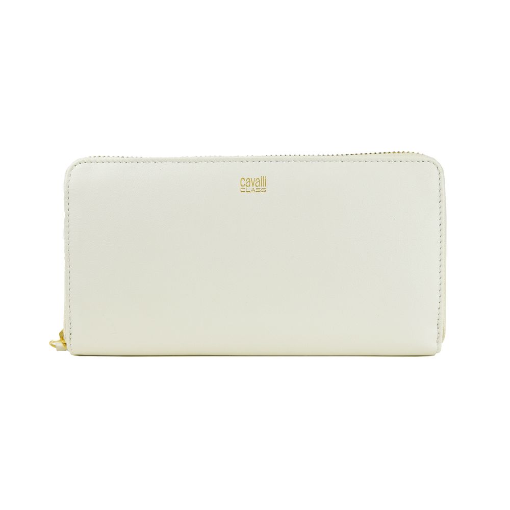 Cartera Di de piel de becerro blanca