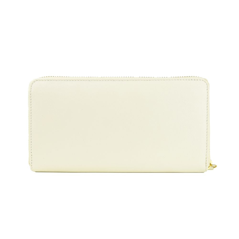 Cartera Di de piel de becerro blanca