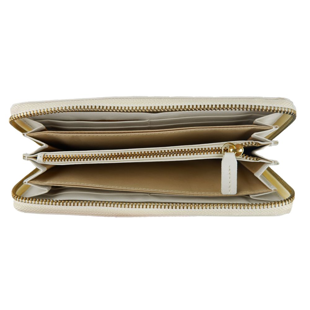 Cartera Di de piel de becerro blanca