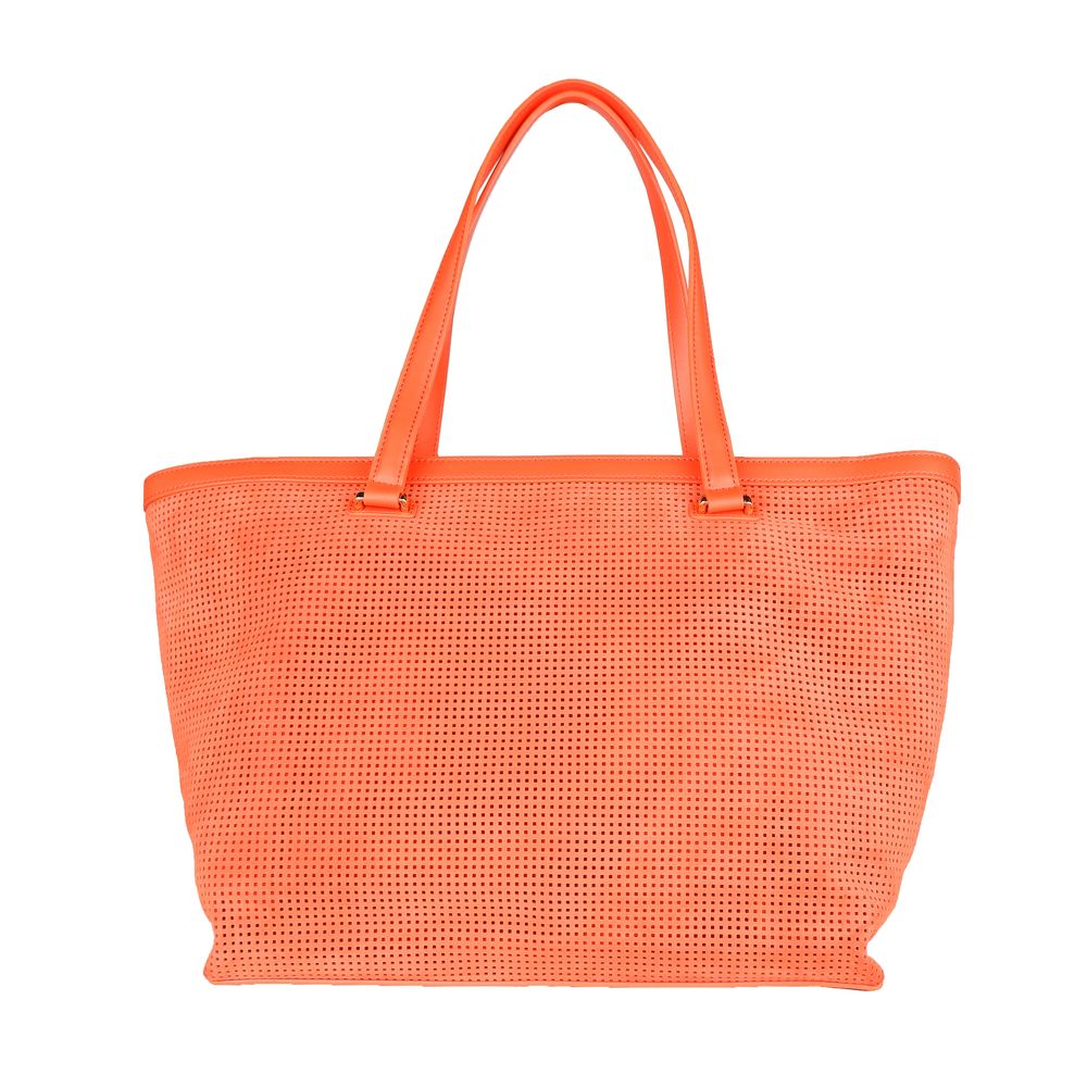 Bolso de mano Di de piel de becerro naranja