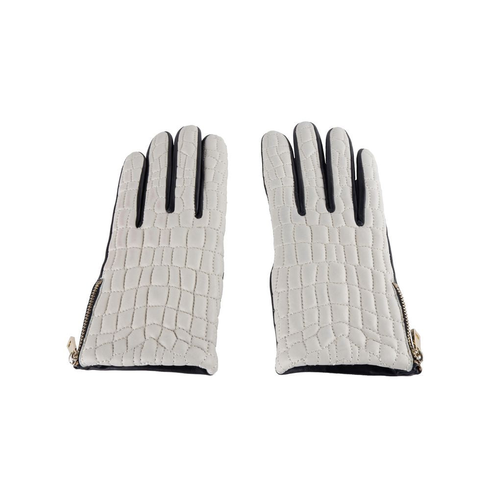 Cavalli Class Graue Lammleder Damenhandschuh