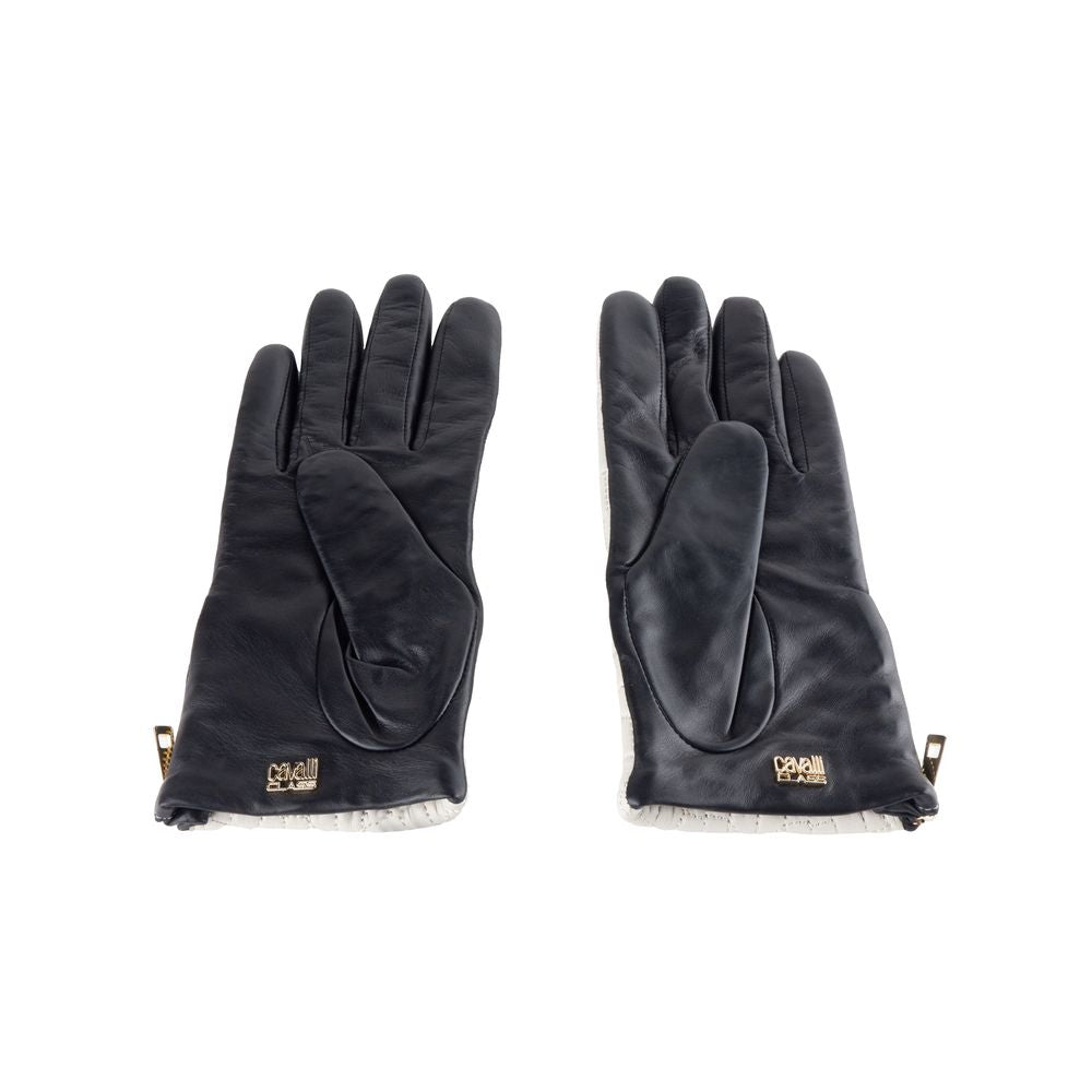 Cavalli Class Graue Lammleder Damenhandschuh