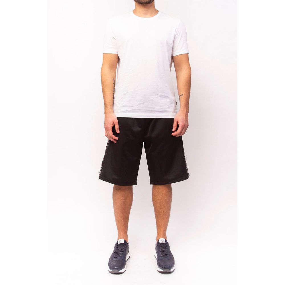 Pantalón corto de poliéster negro