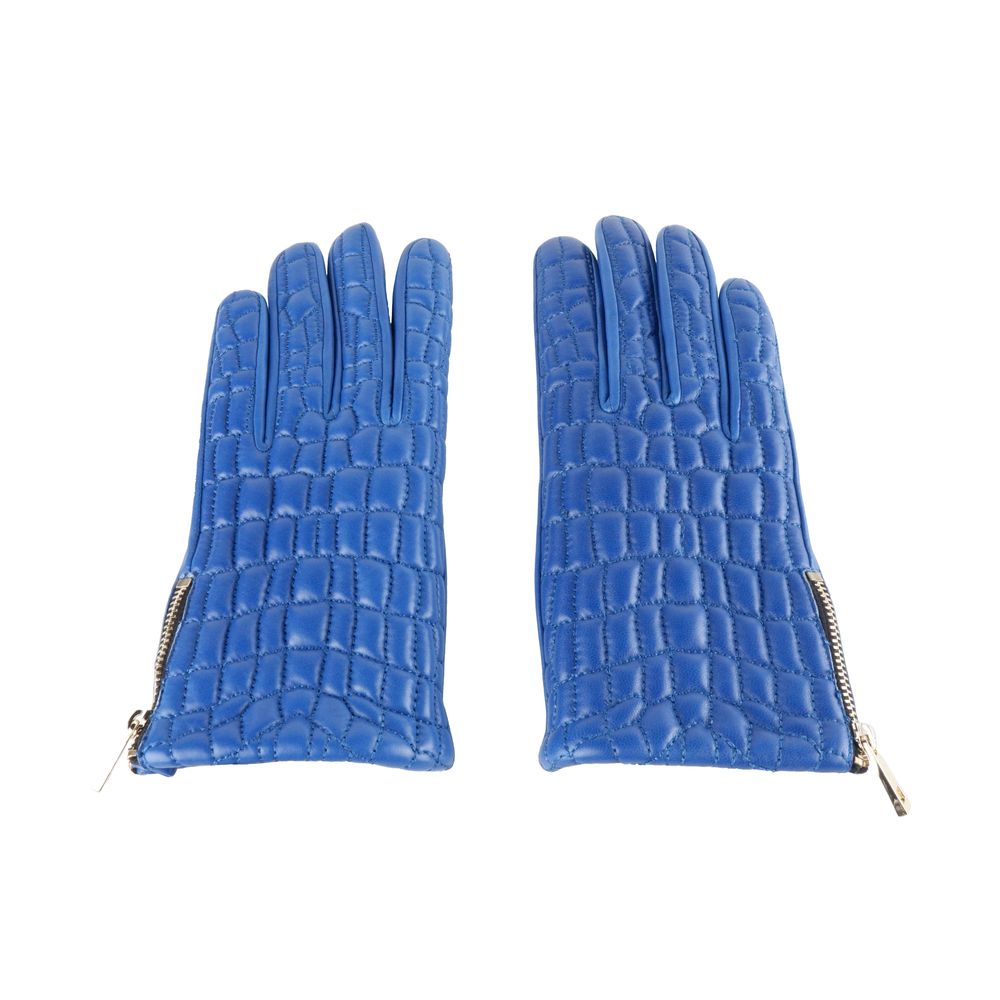 Cavalli Class Blaue Lammleder Damenhandschuh