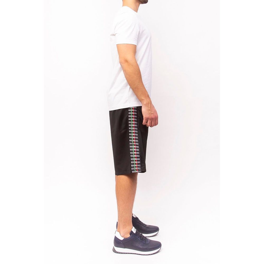 Pantalón corto de poliéster negro
