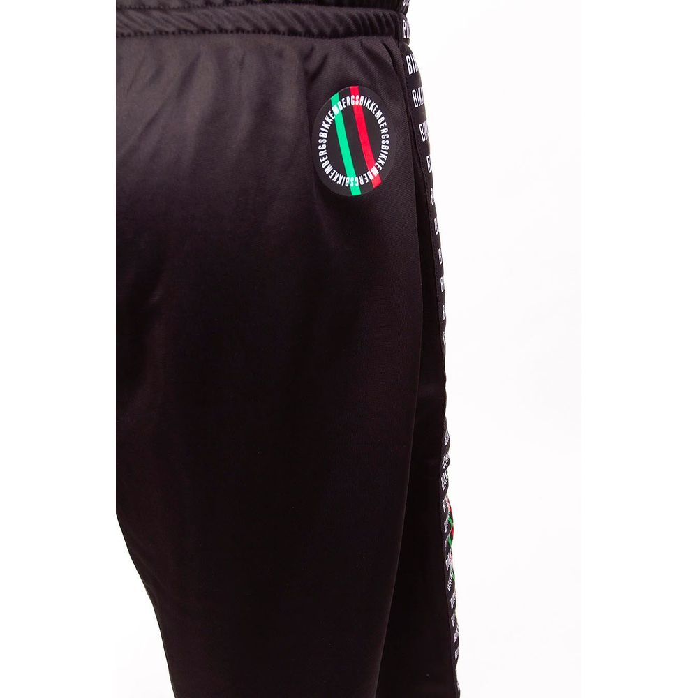Pantalón corto de poliéster negro