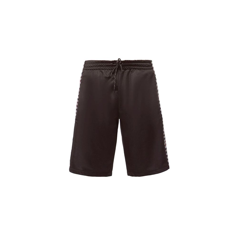 Pantalón corto de poliéster negro