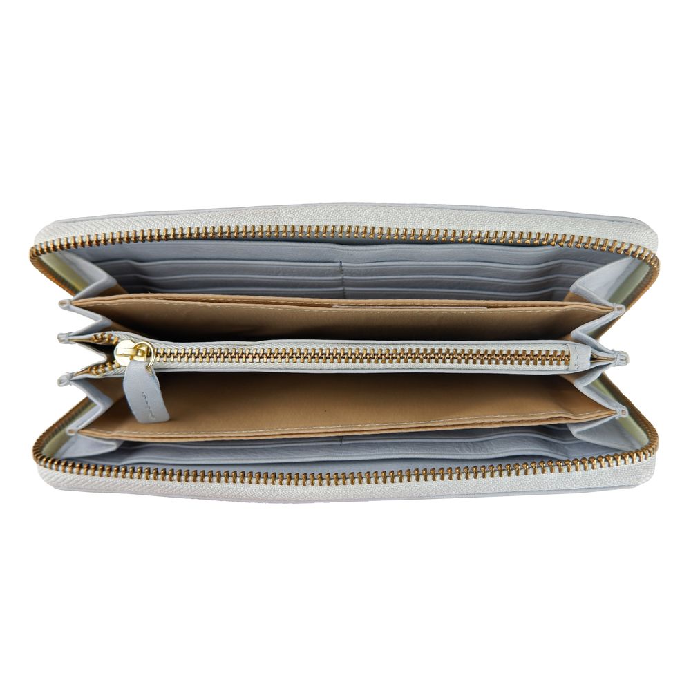 Cartera Di de piel de becerro gris