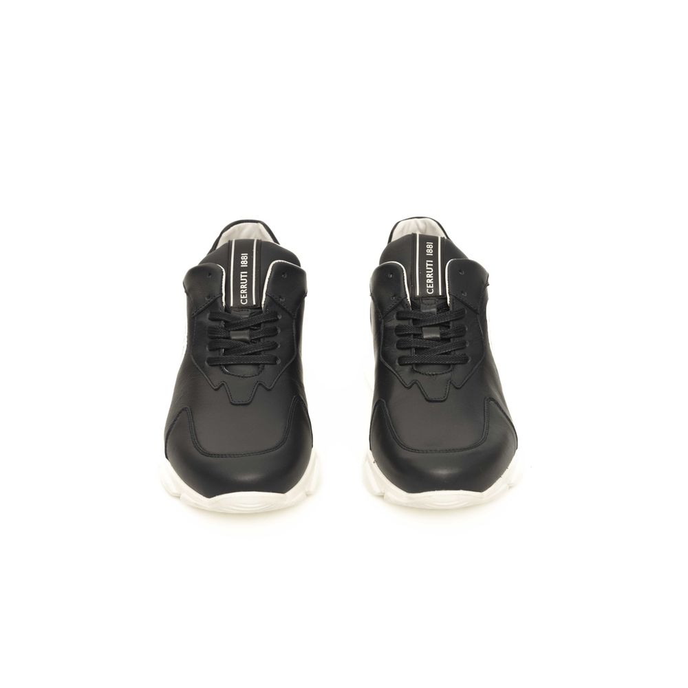 Cerruti 1881 Baskets en Cuir Bleu pour Hommes