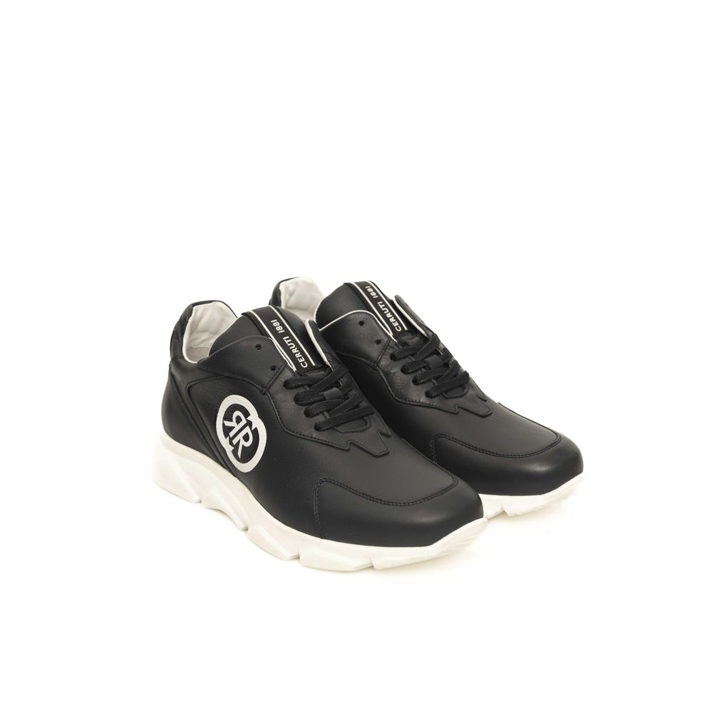 Cerruti 1881 Baskets en Cuir Bleu pour Hommes