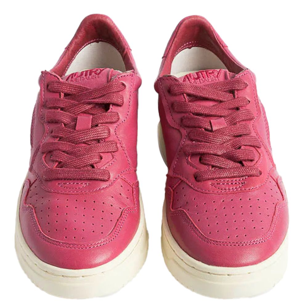 Baskets Di Capra en cuir fuchsia Autry