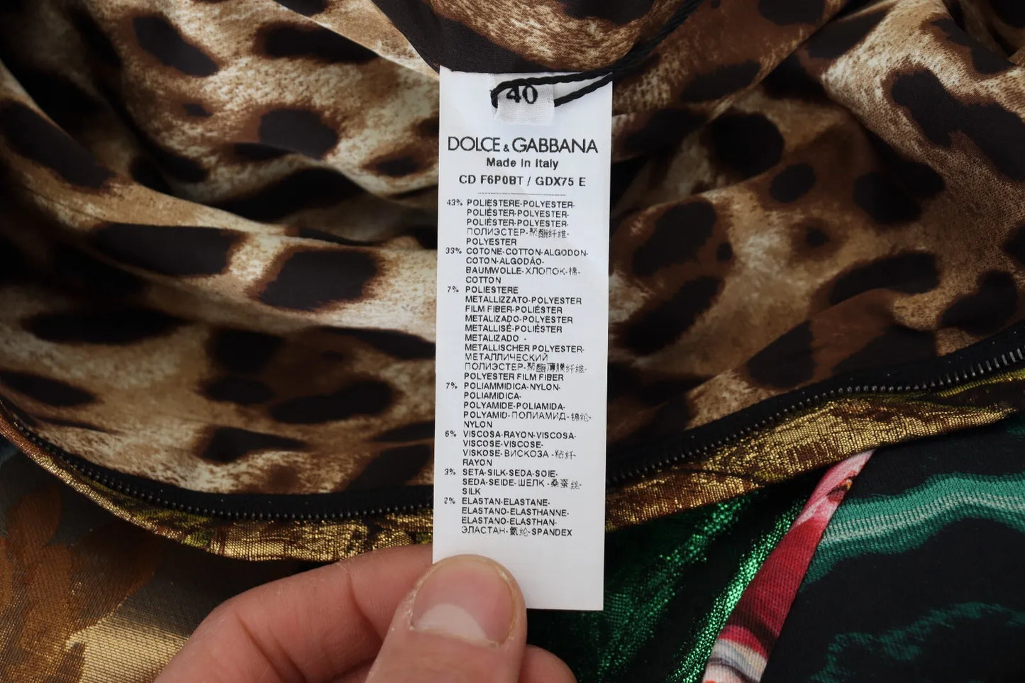 Dolce & Gabbana – Mehrfarbiges Mini-Etuikleid aus Jacquard-Patchwork