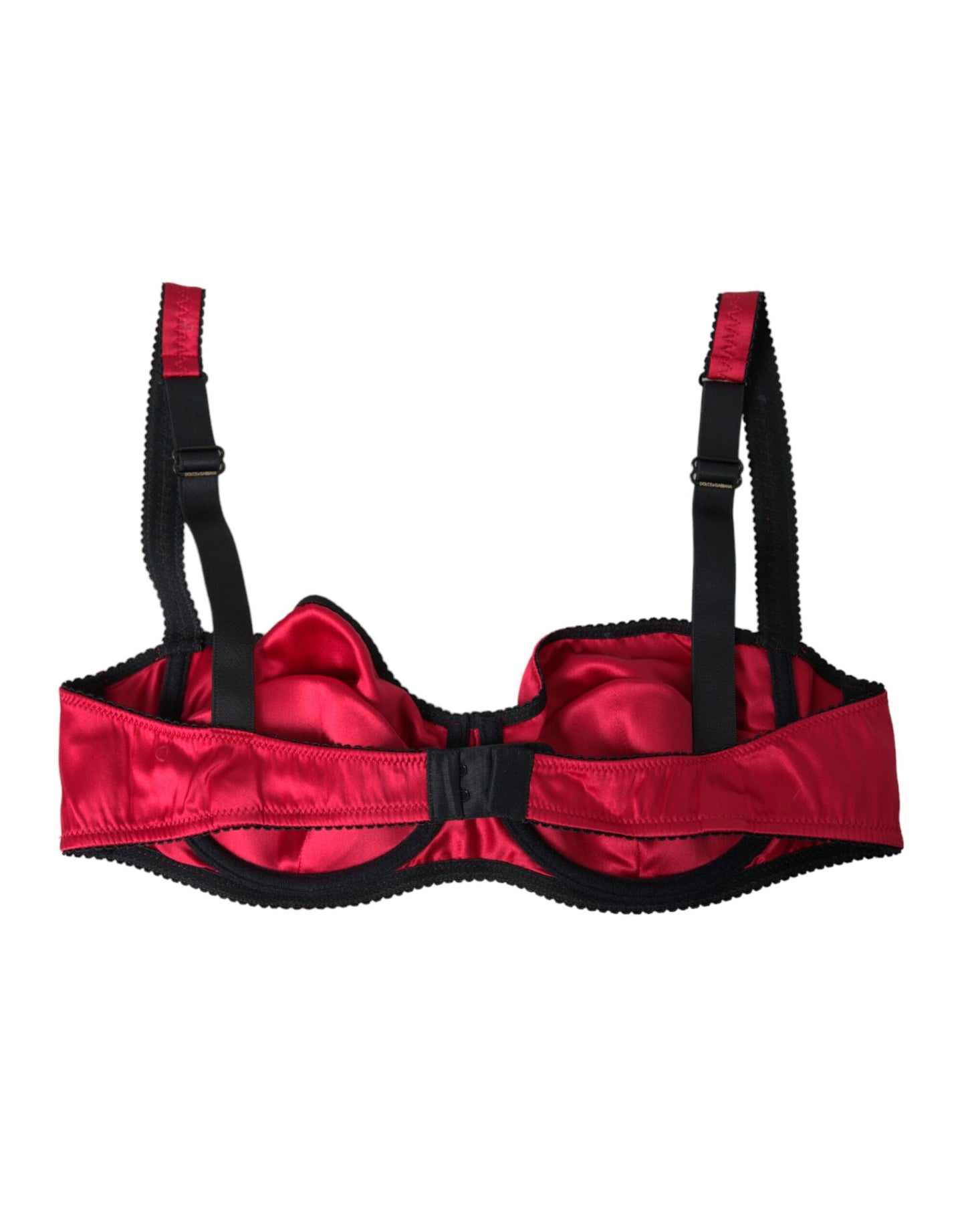 Dolce & Gabbana Bordeaux Seidenstretch-Balconcino-BH-Unterwäsche