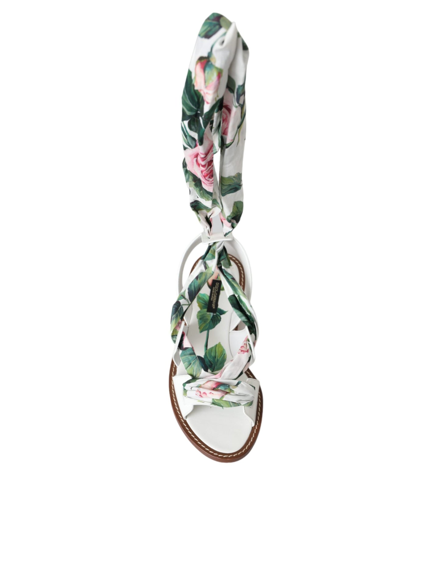 Dolce & Gabbana Sandalen mit Knöchelriemen und Blumenmuster, mehrfarbig