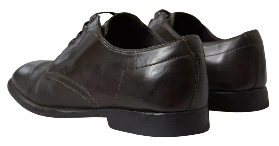 Dolce & Gabbana Grüne formelle Lederschuhe für Herren