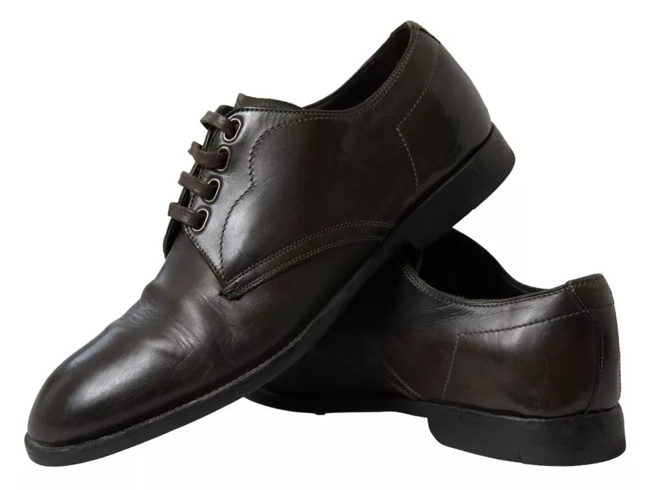 Dolce & Gabbana Grüne formelle Lederschuhe für Herren