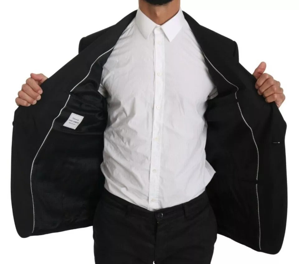 Dolce & Gabbana – Schwarzer, einreihiger Blazer