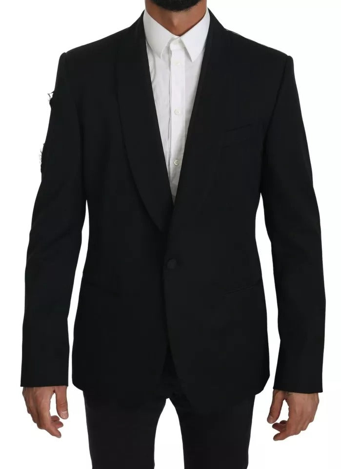 Dolce & Gabbana – Schwarzer, einreihiger Blazer