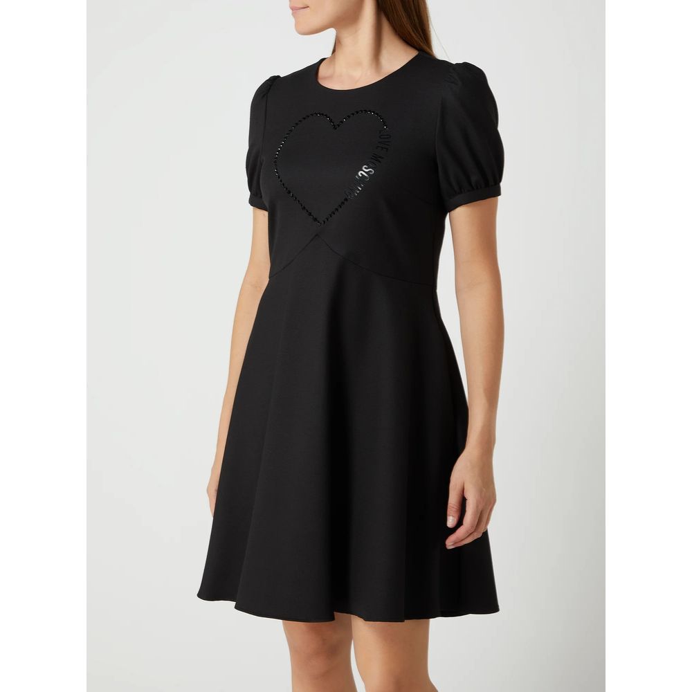 Love Moschino Schwarzes Polyester-Kleid für Damen