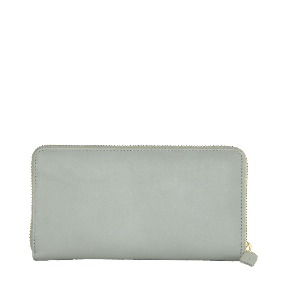 Cartera Di de piel de becerro gris
