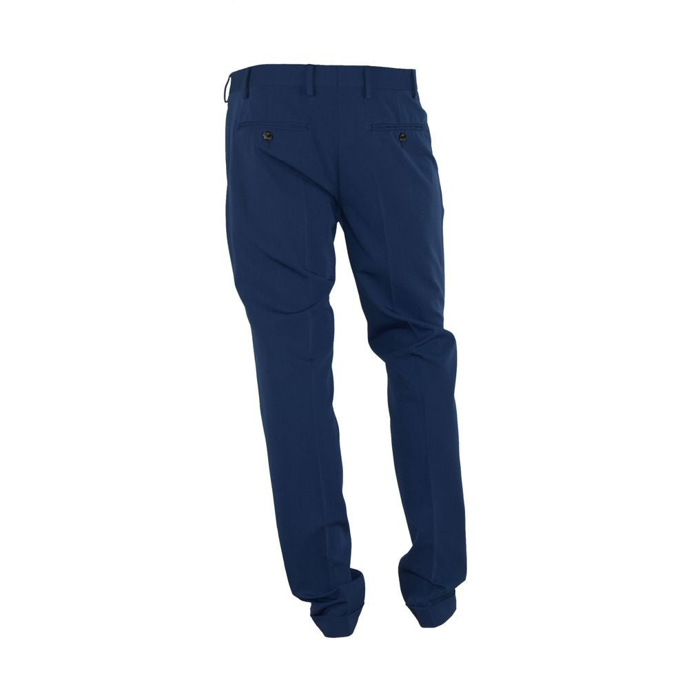 Jeans y pantalón de poliéster azul