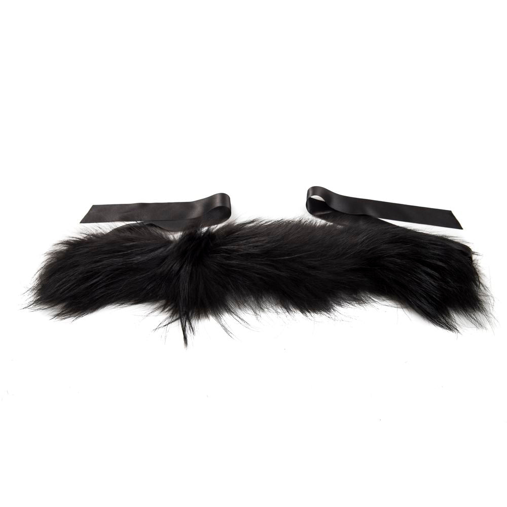 BYBLOS Scaldacollo in Pelle Nera da Donna