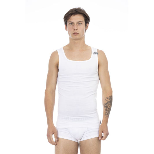 Bikkembergs – Weißes Tanktop aus Baumwolle für Herren