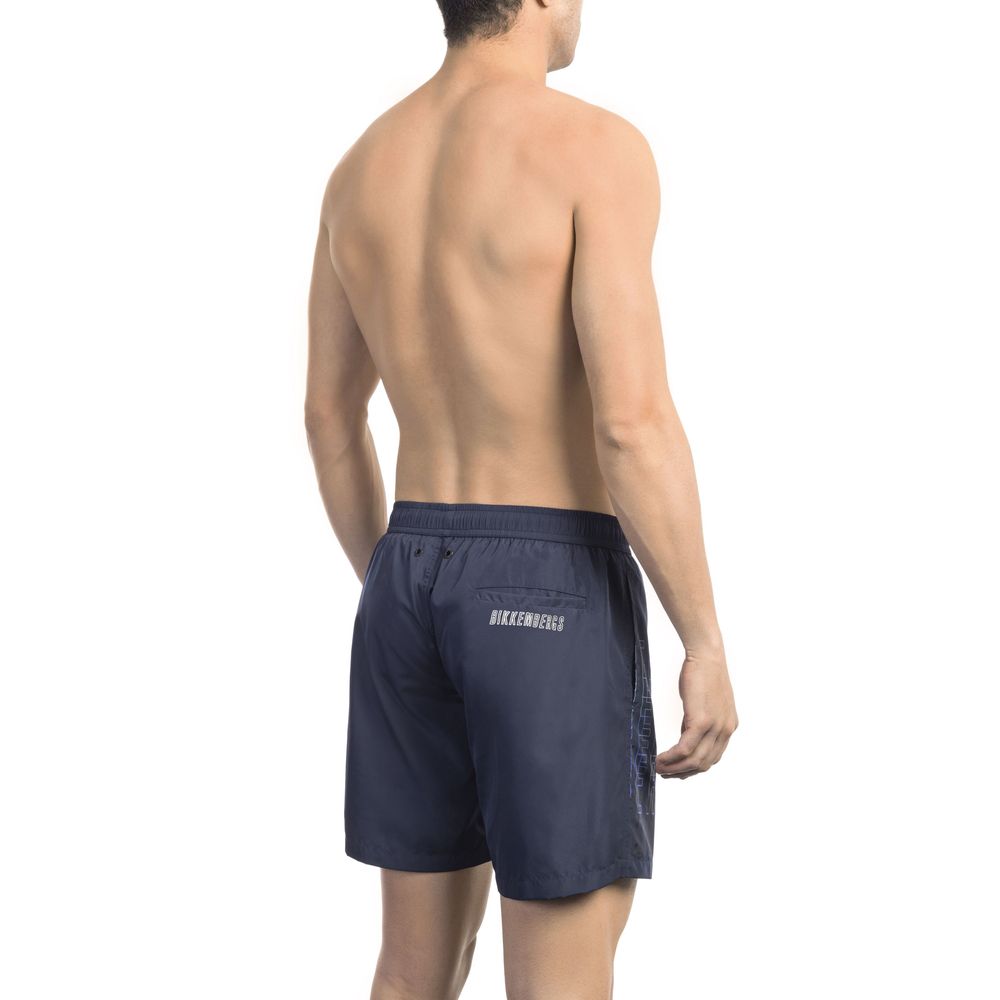 Bañador de poliéster azul