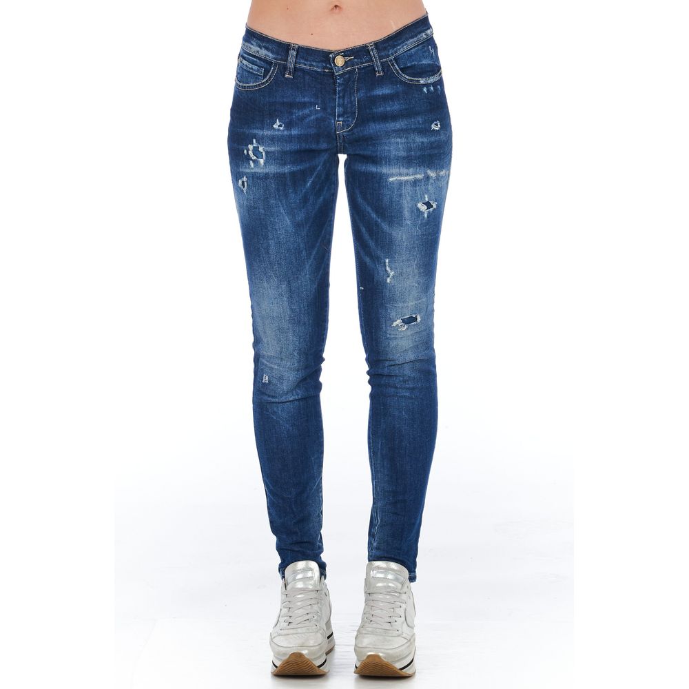 Vaqueros y pantalón de algodón azul